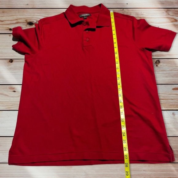 Nordstrom Men's Shop Polo Size Large Red - Picture 3 of 5